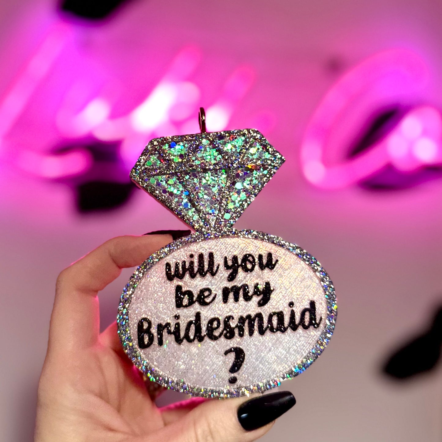 Will You Be My Bridesmaid Ring Bride Car Freshie