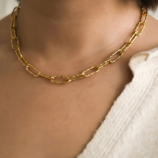 18k Gold Stainless Steel Necklace