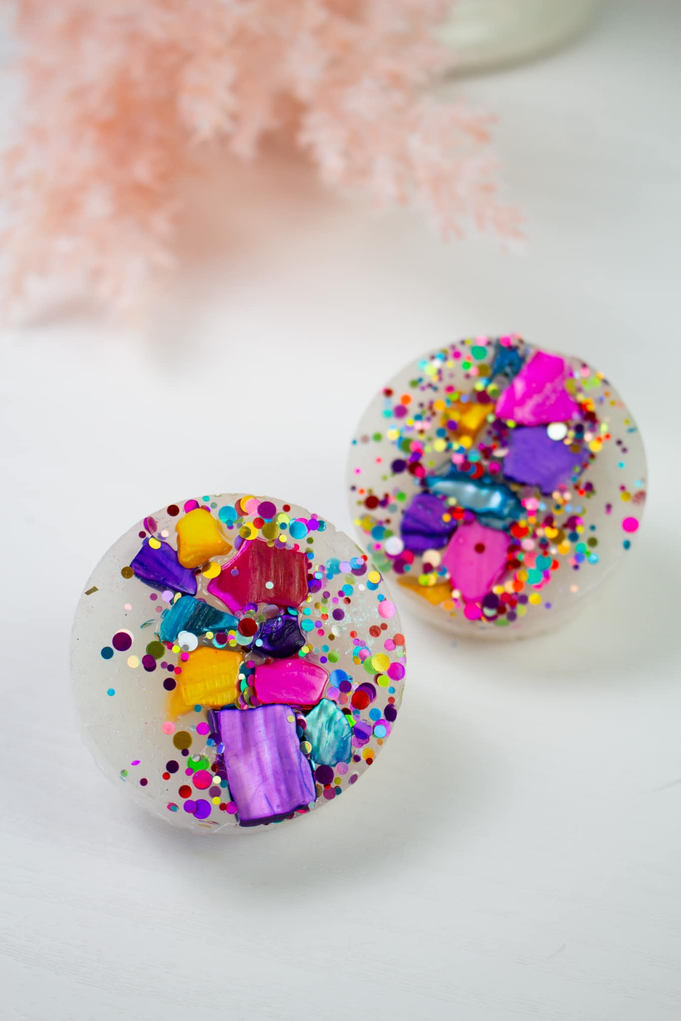 Colorful Geode Vent Clips Car Freshie