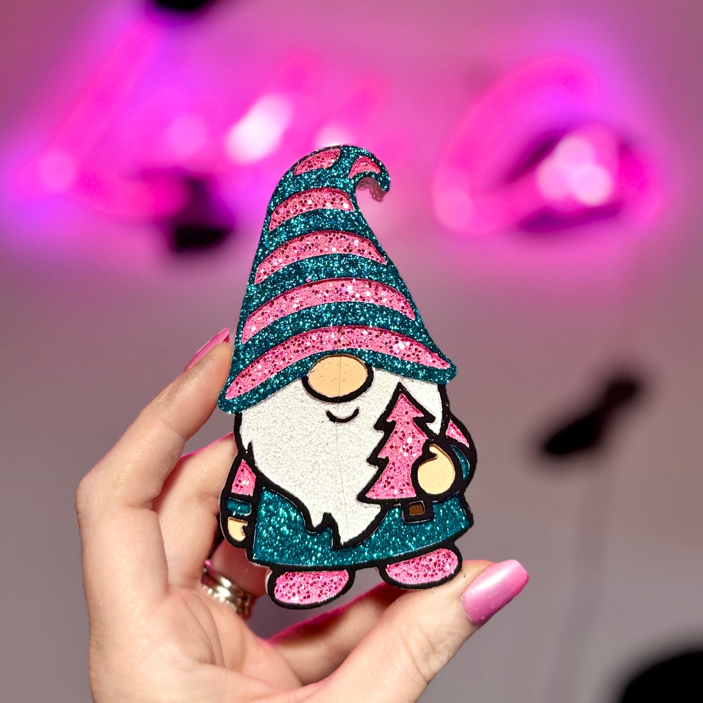 Candyland Gnome with Tree Car Freshie