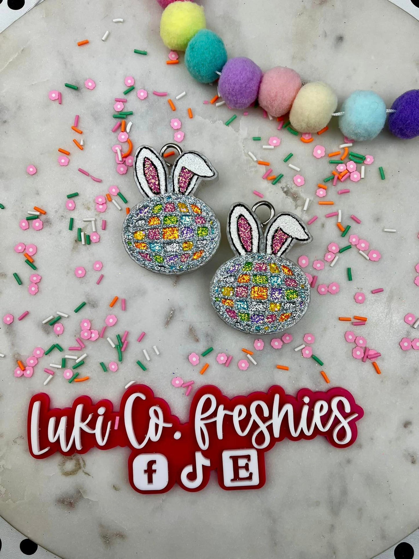 Easter Disco Ball Car Freshie