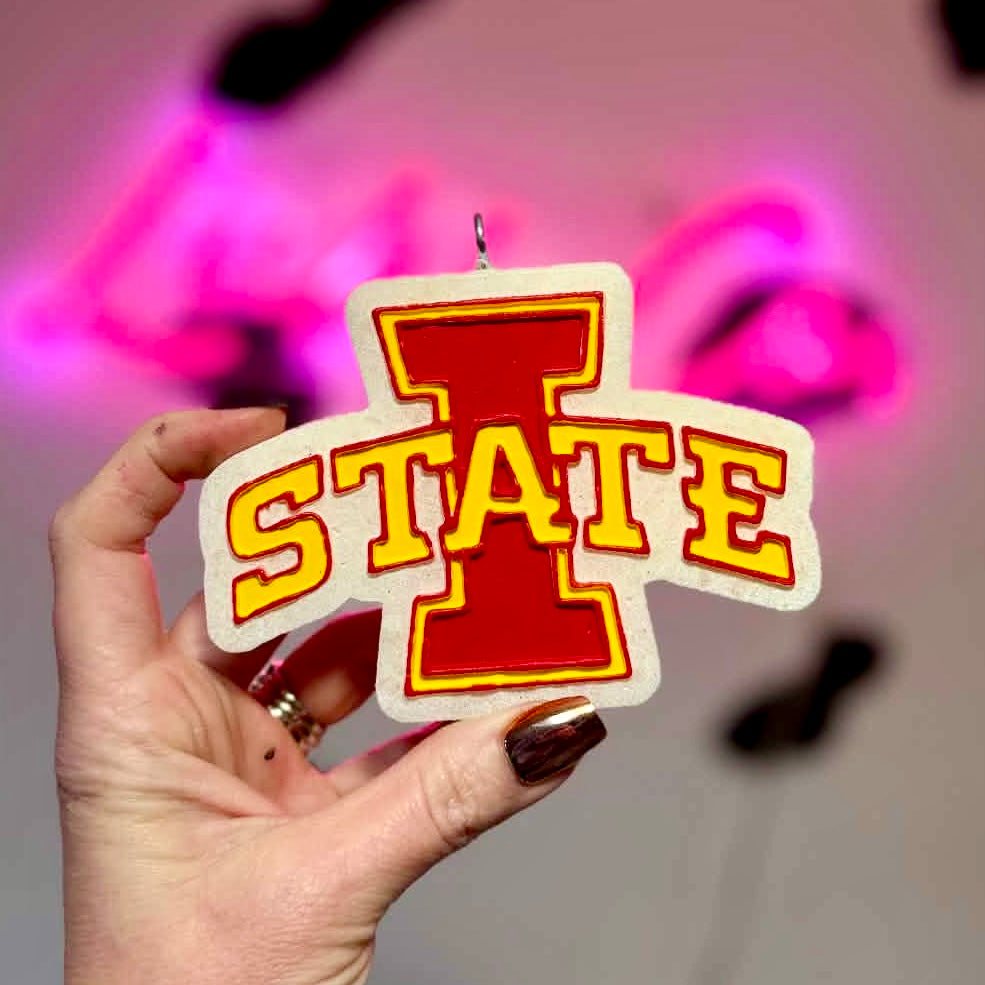 Iowa Cy Car Freshie - Matte