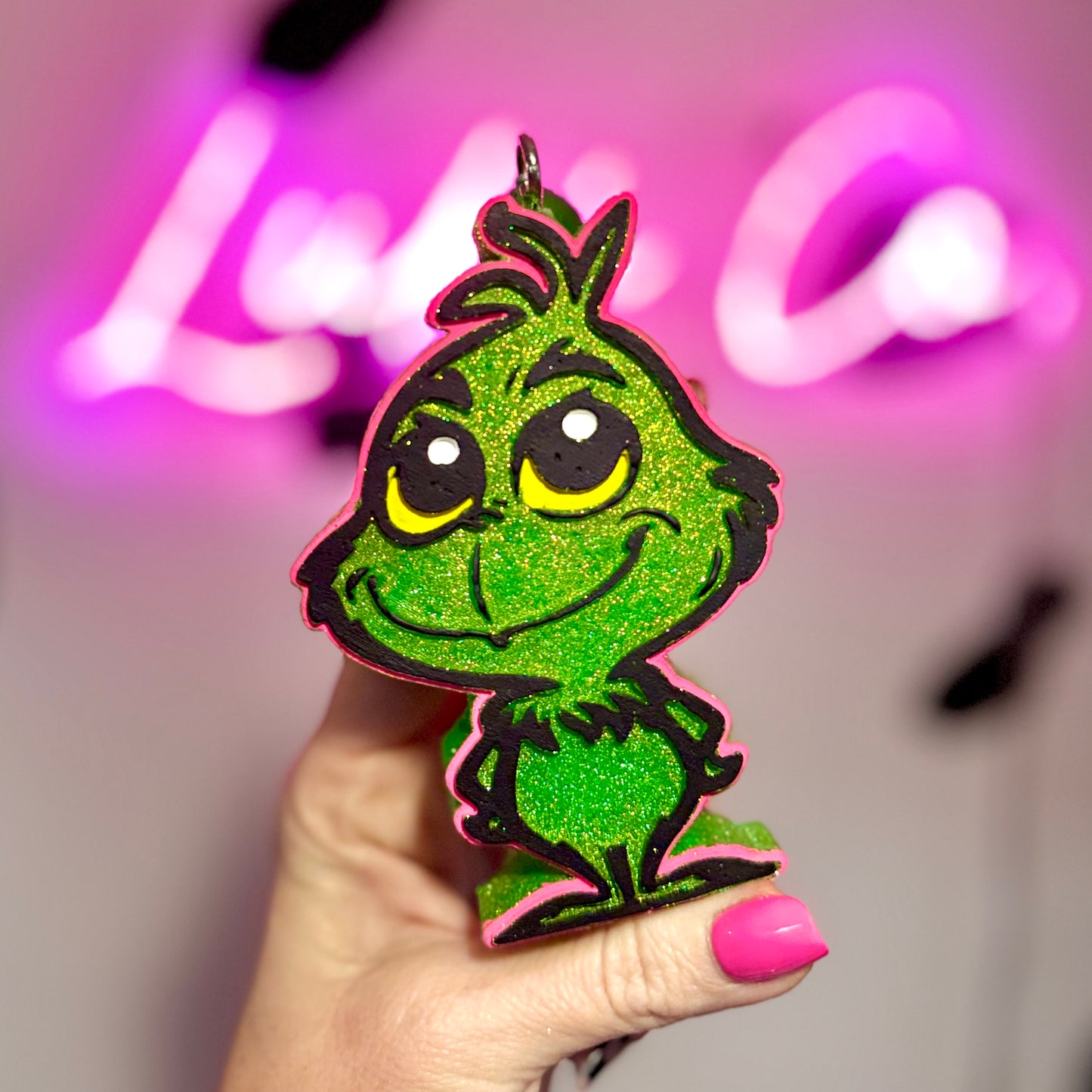 PINKMAS Baby Grinch Car Freshie