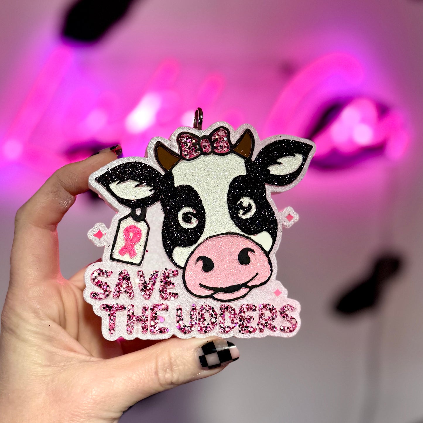 Save the Udders Breast Cancer - Car Freshie