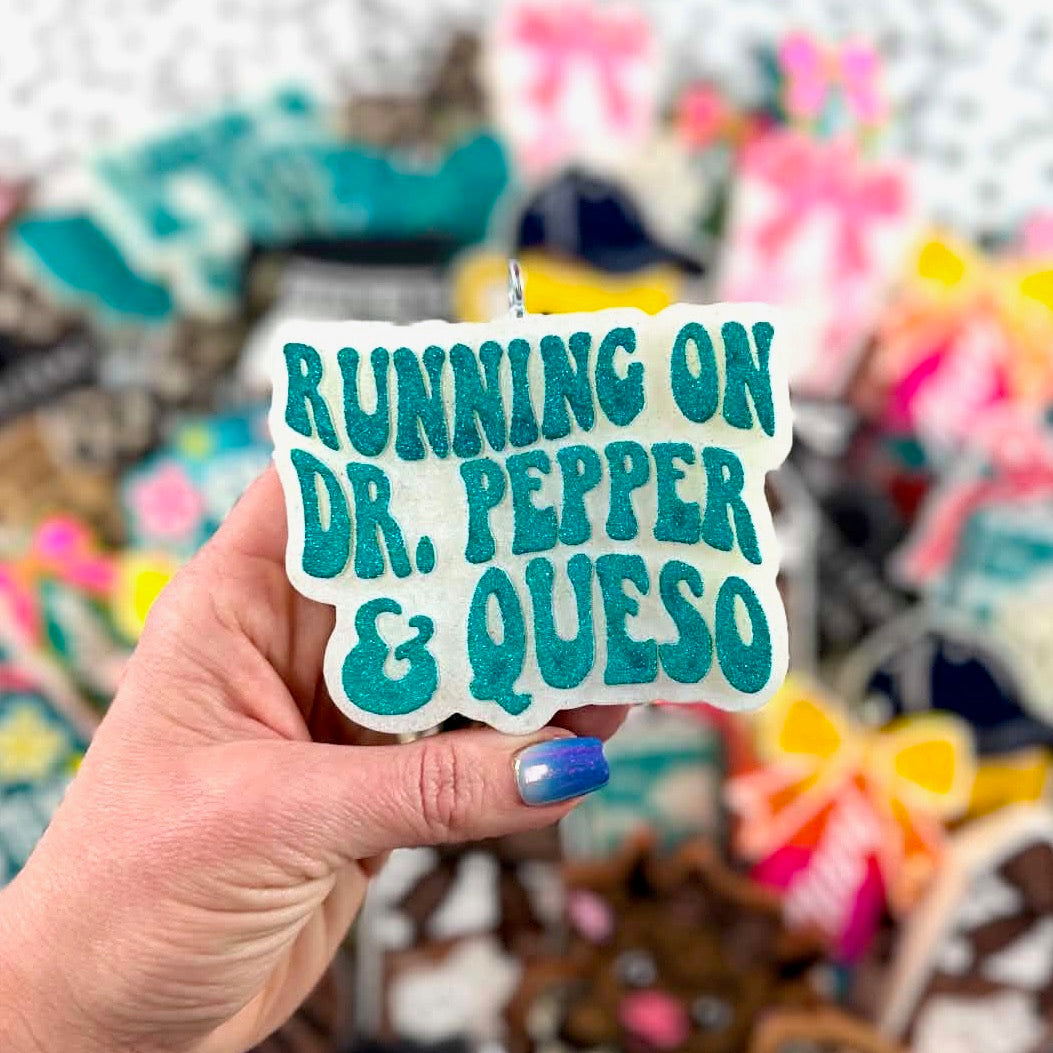 Running on Dr. Pepper Car Freshie