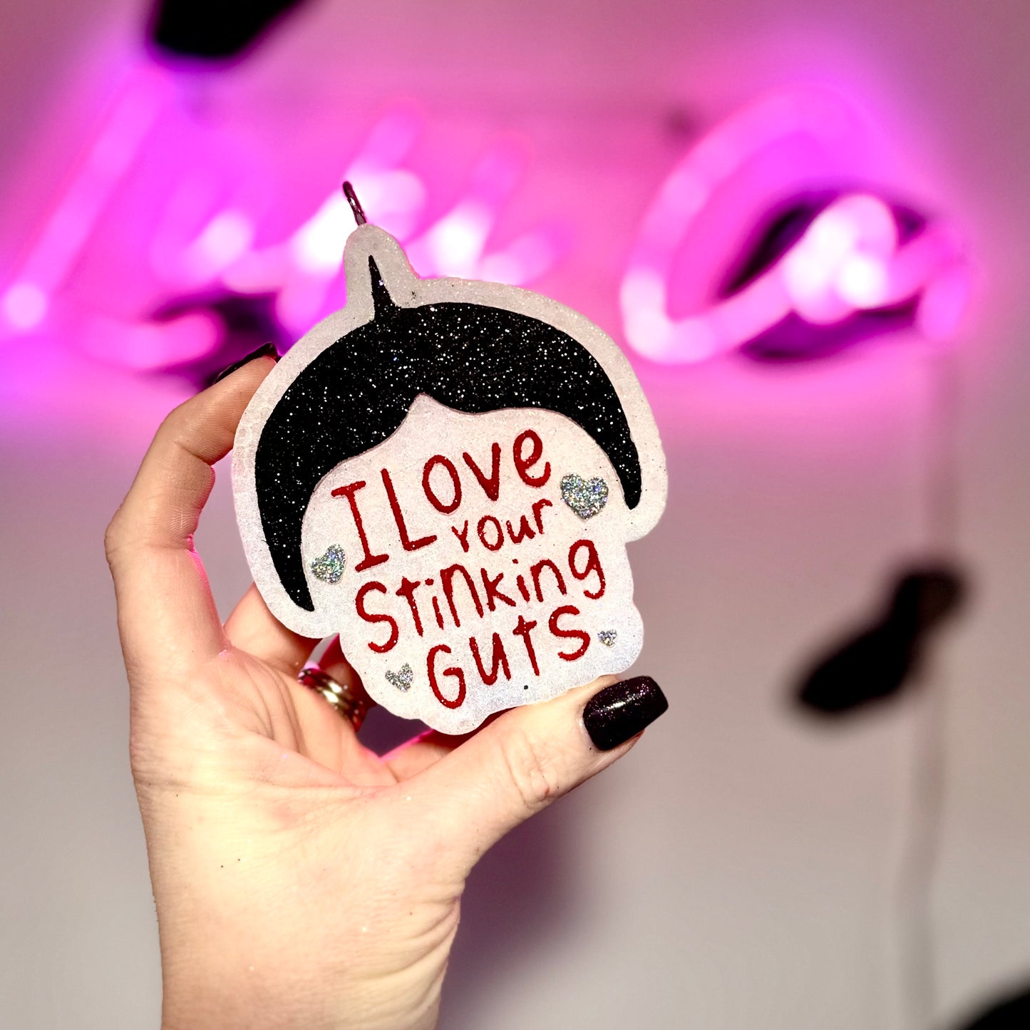 Valentine I Love Your Stinkin Guts Car Freshie