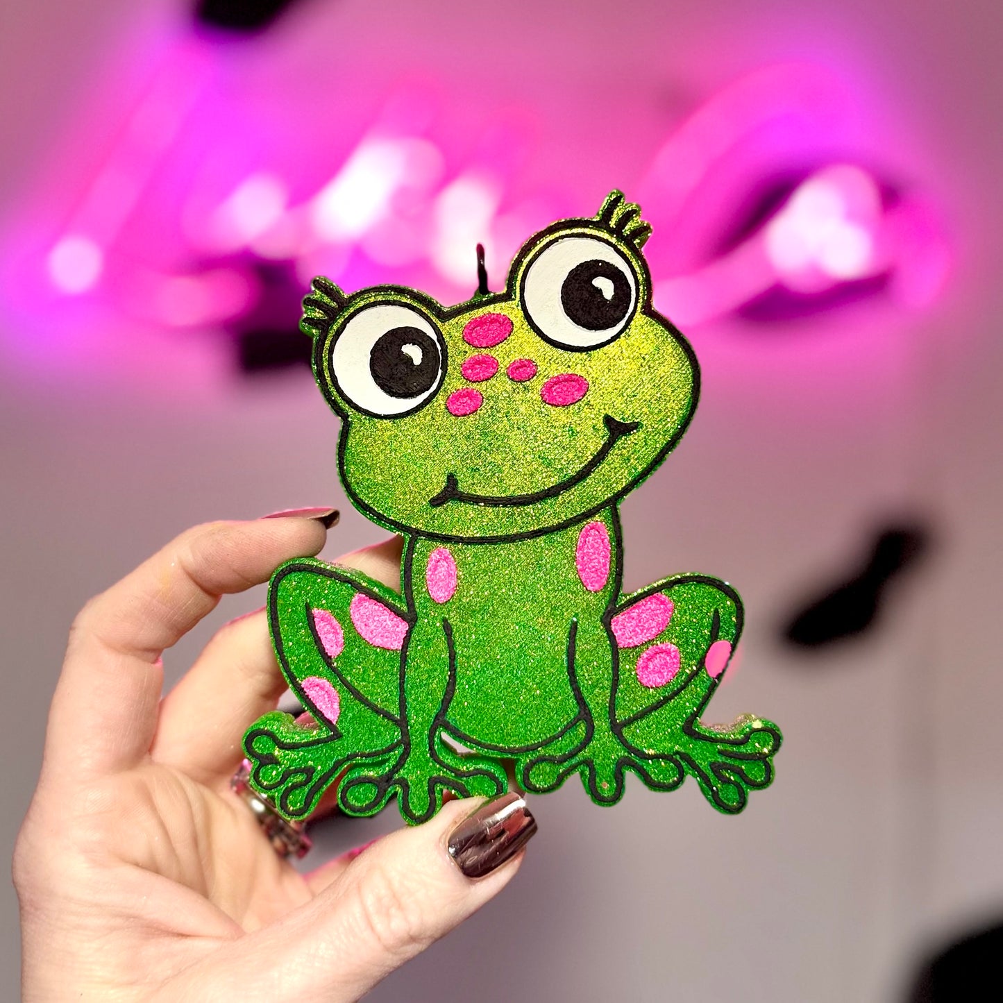 Cutie Frog (Pink Spots) Car Freshie