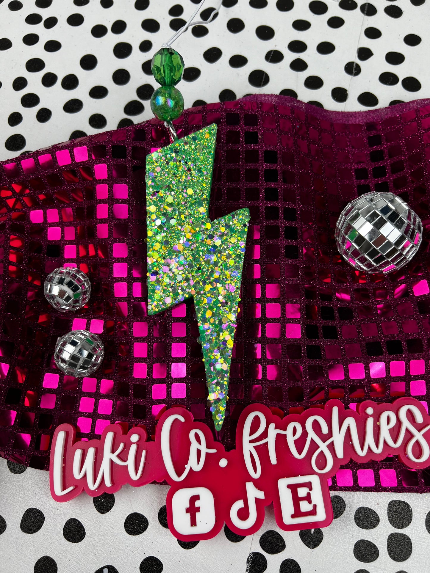 Pop Fly Lightning Bolt Car Freshie