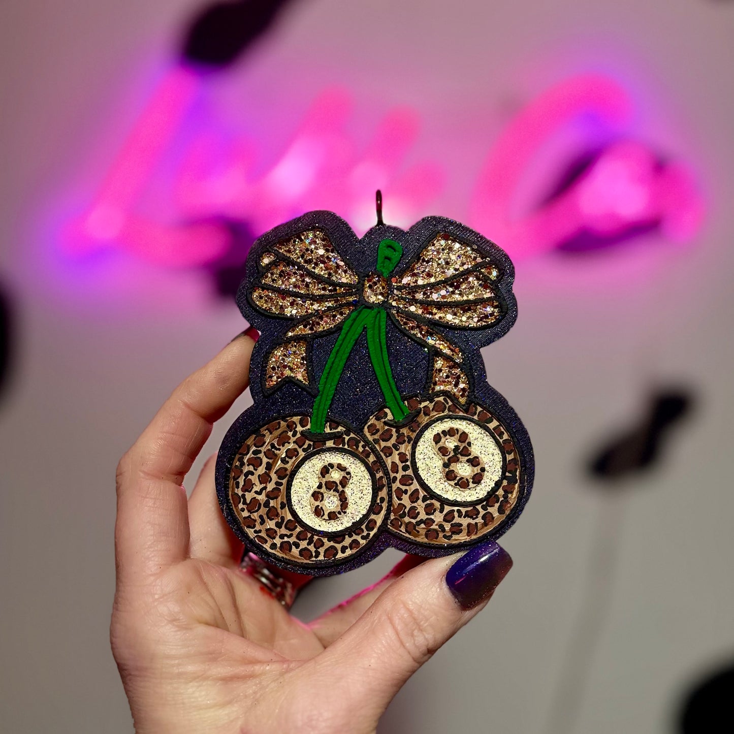 Wild Side 8 Ball Cherries Car Freshie