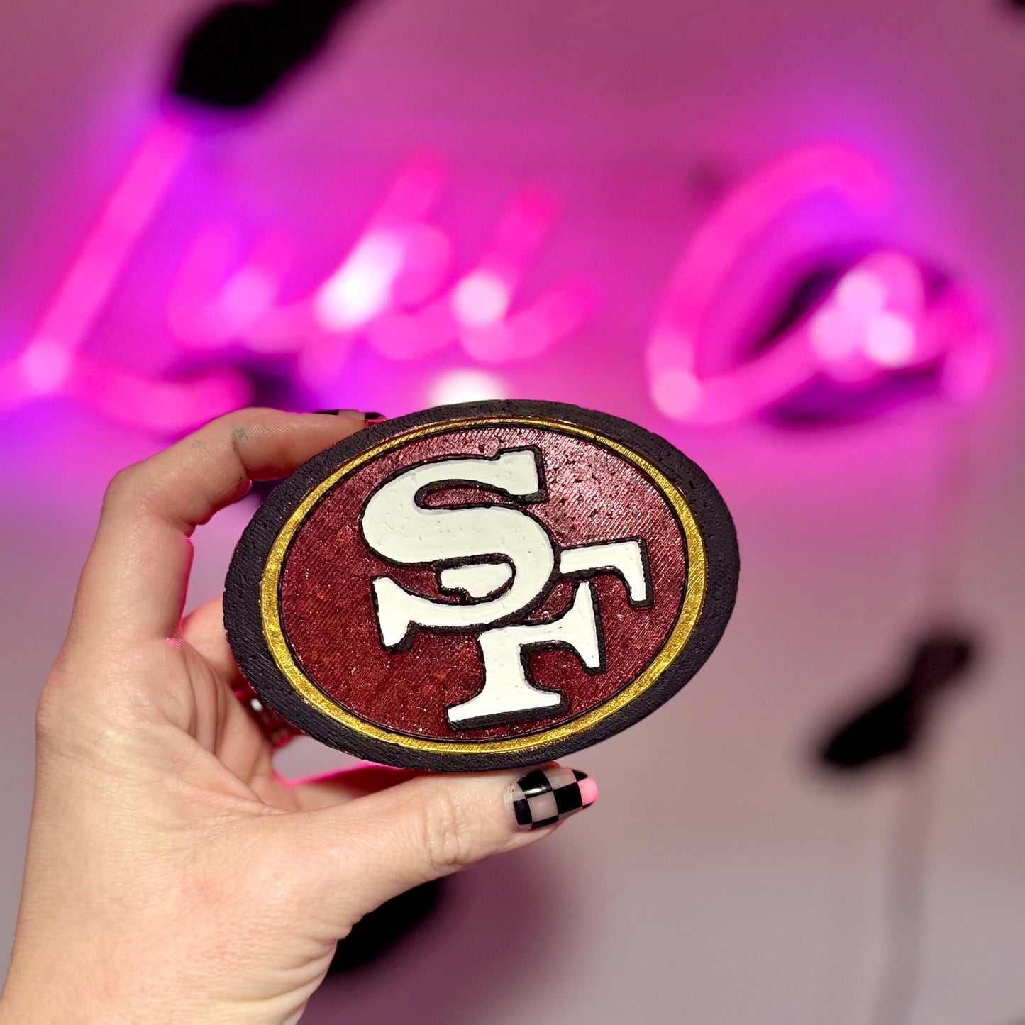 San Francisco 49ers Football Car Freshie