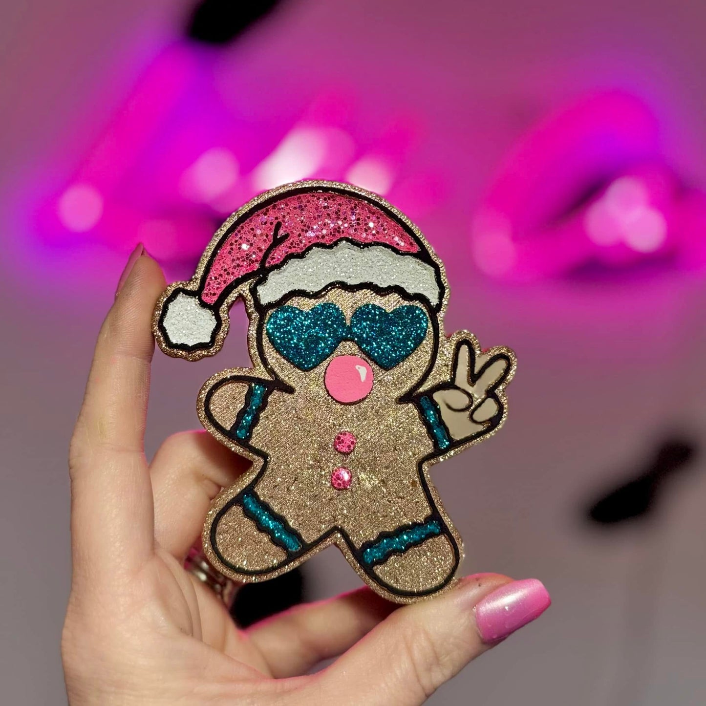 Candyland Gingerbread Peace Car Freshie