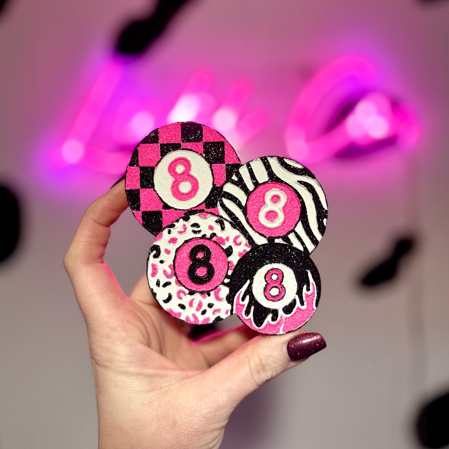 Animal Print 8 Balls - Car Freshie