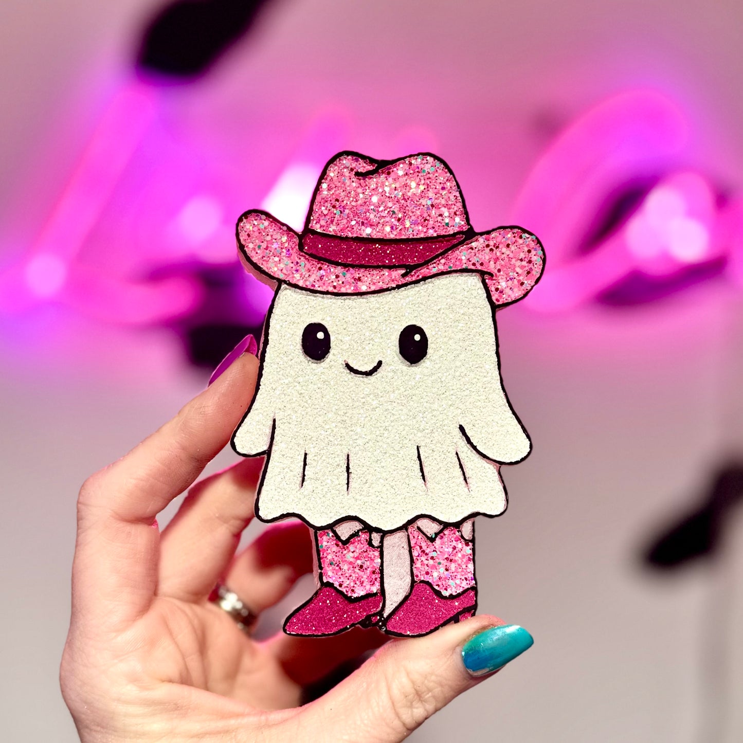 Cowboy Ghost in Boots Car Freshie