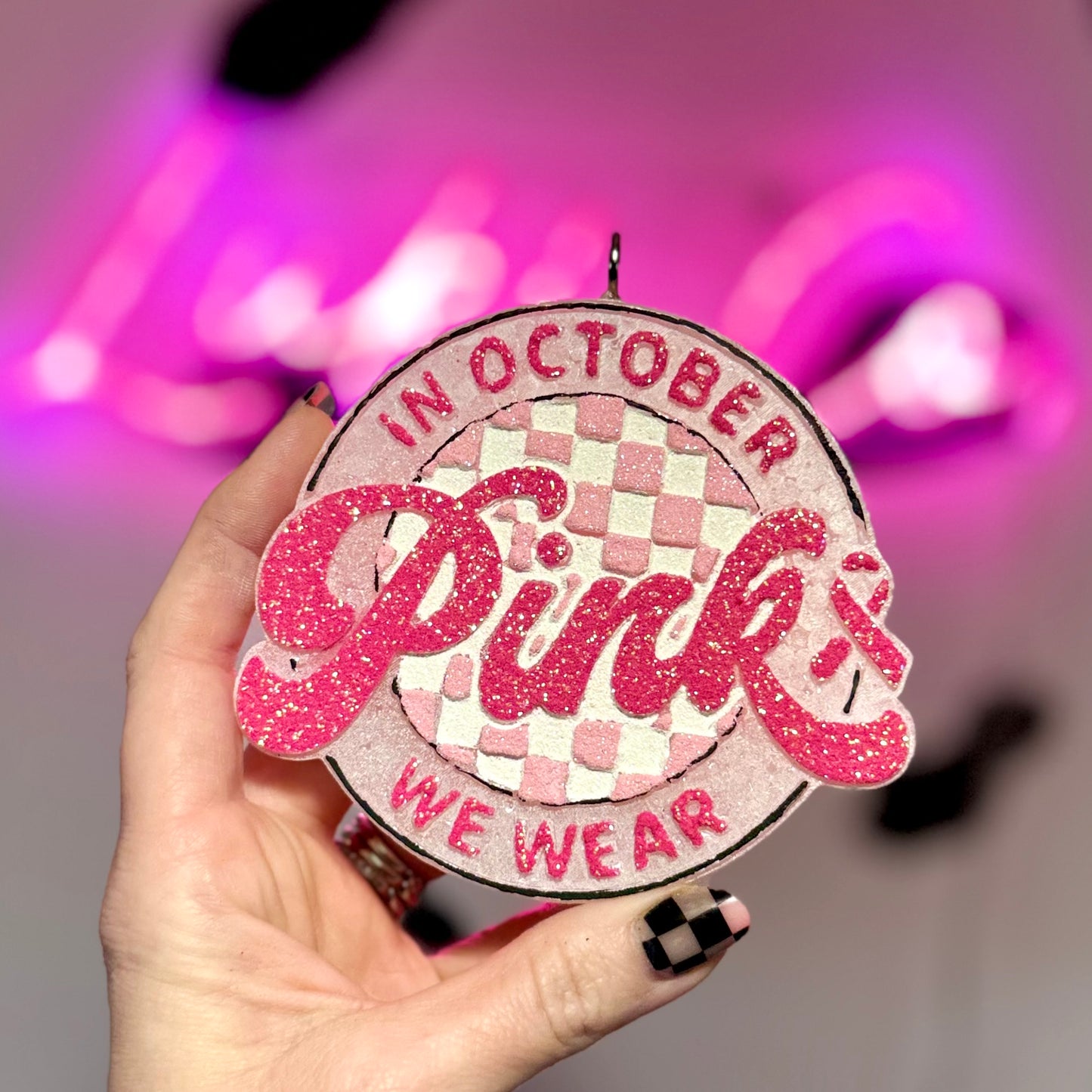 In October We Wear Pink- Car Freshie