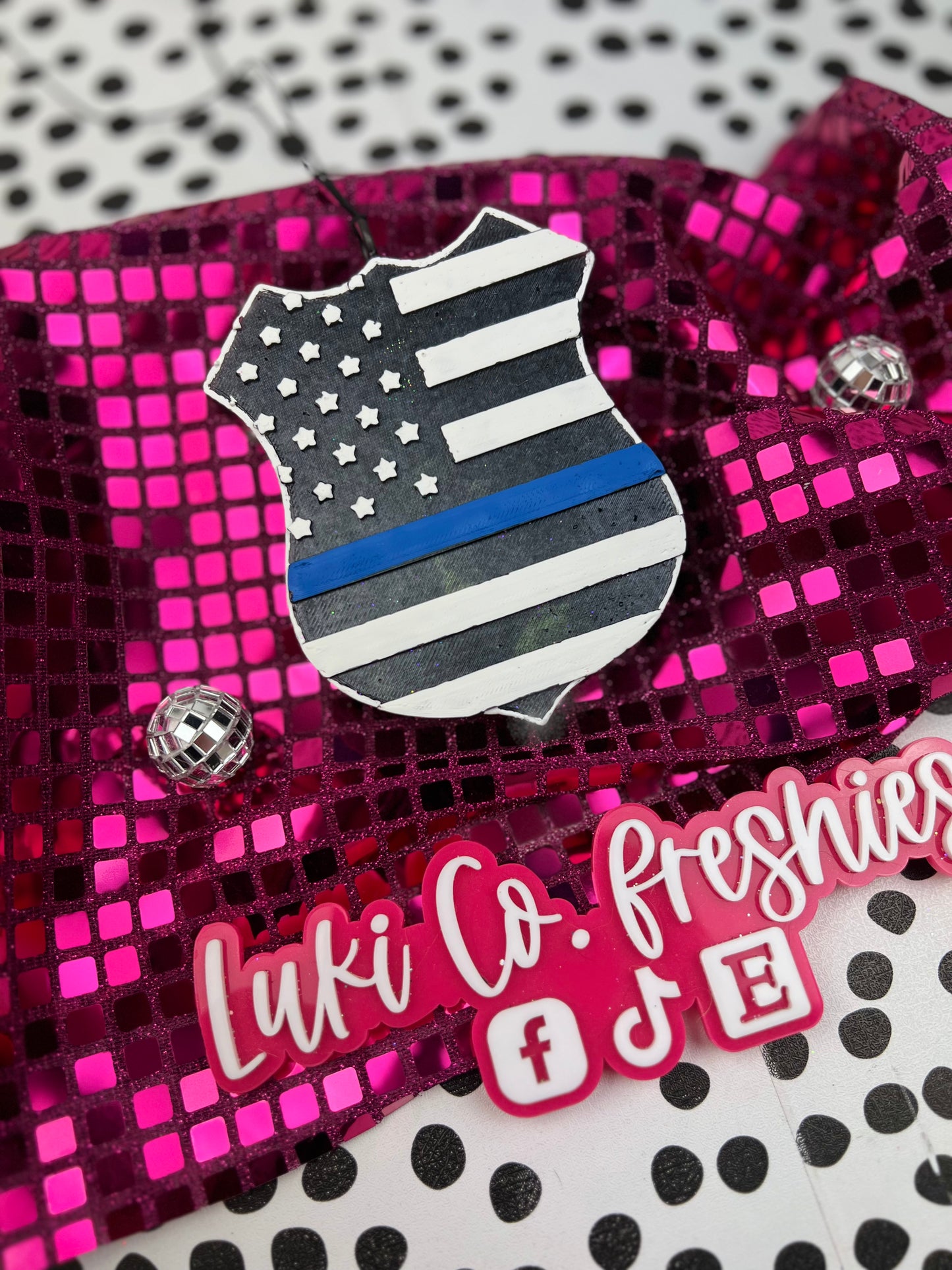 Badge Police Fire Car Freshie