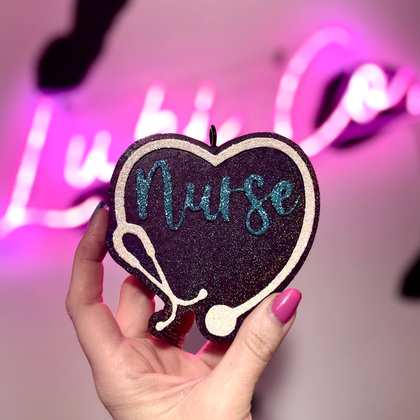 Nurse Stethoscope Heart - Car Freshie