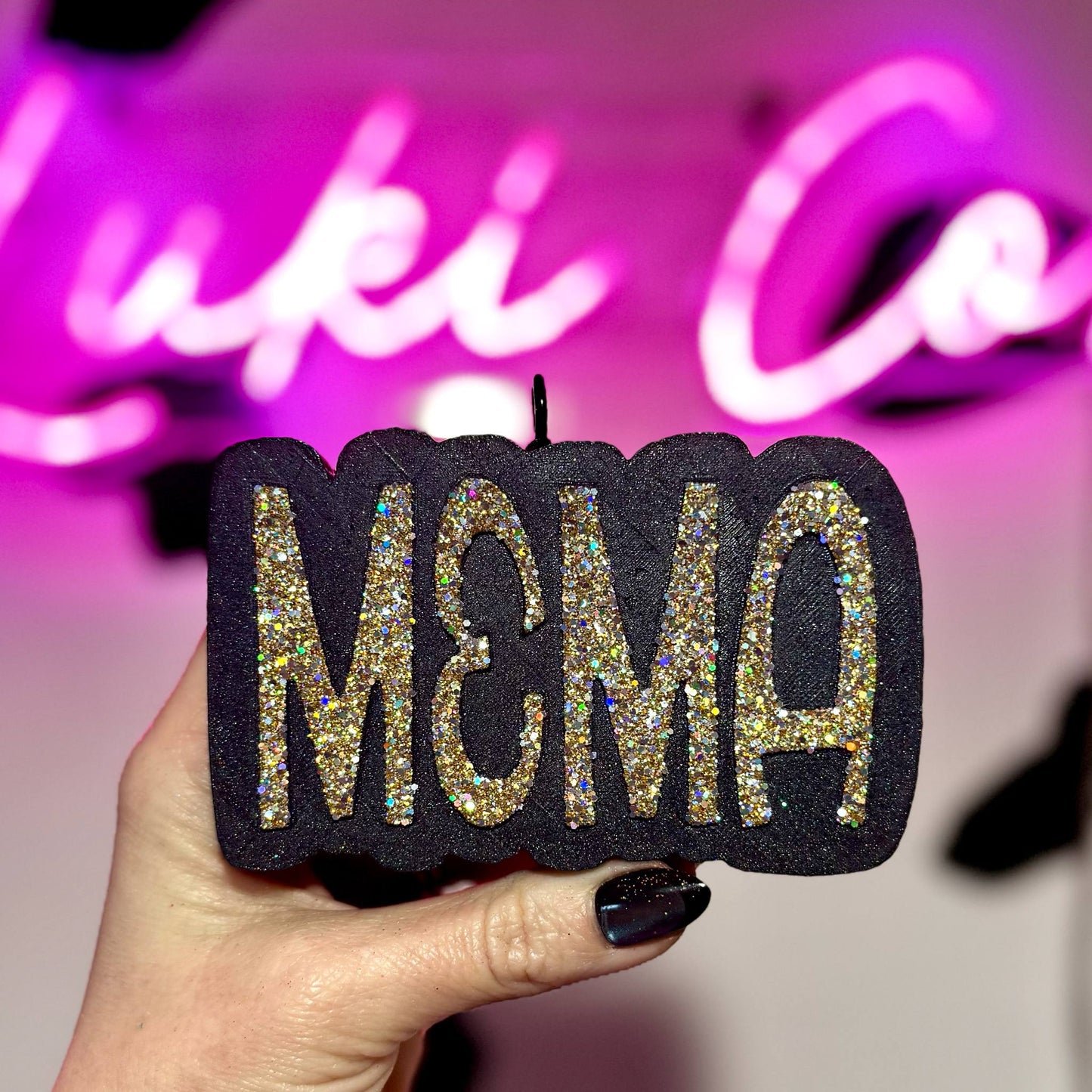 Black & Champagne Mema - Car Freshie