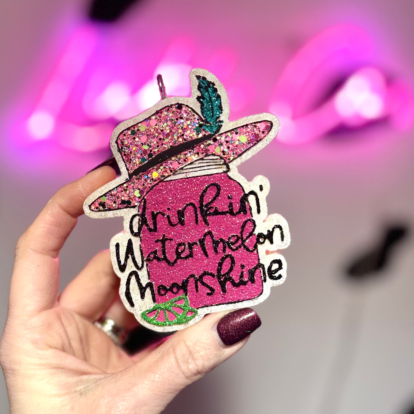 Drinking Watermelon Moonshine Car Freshie