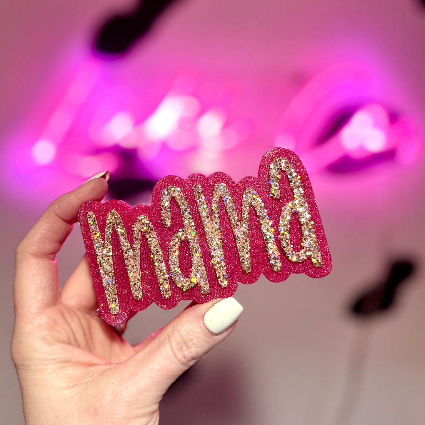 Pink & Gold Mama Car Freshie