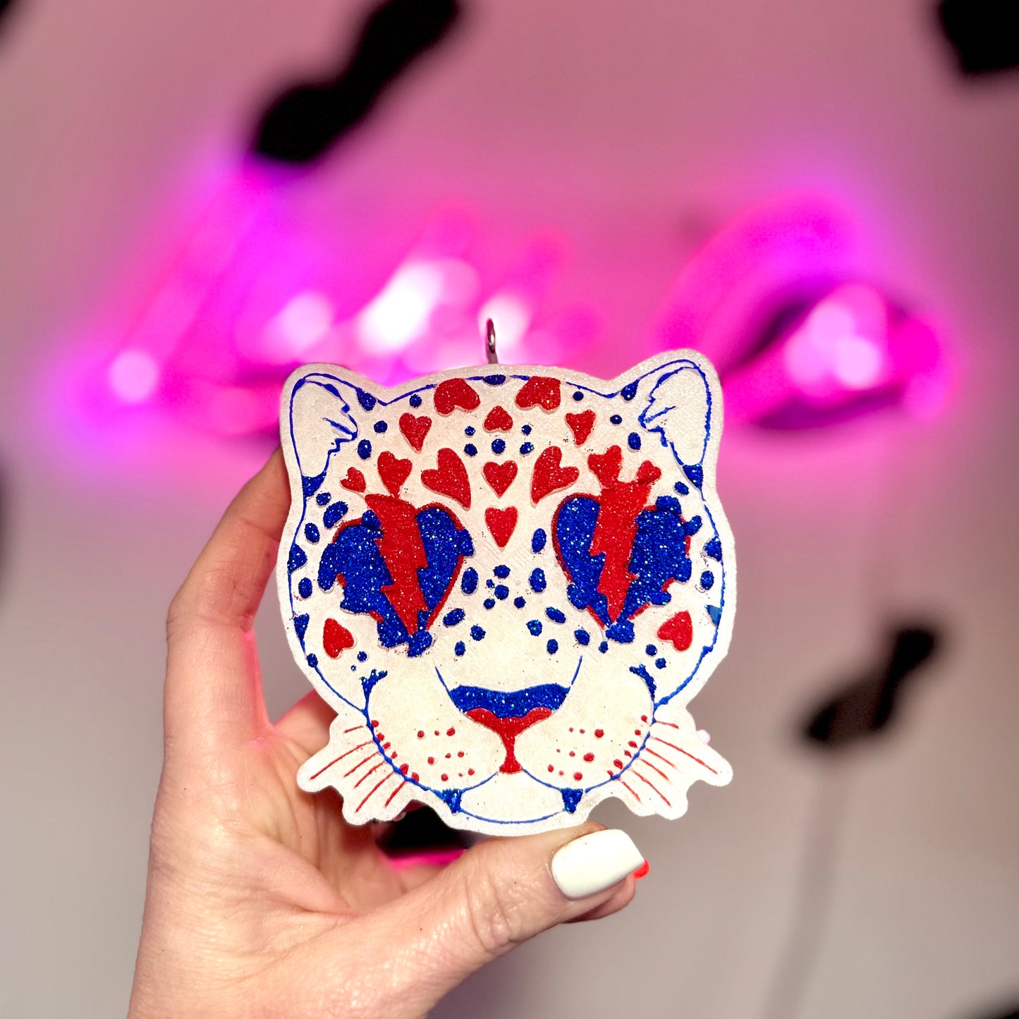 American Leopard With Lightning Bolts Freshie