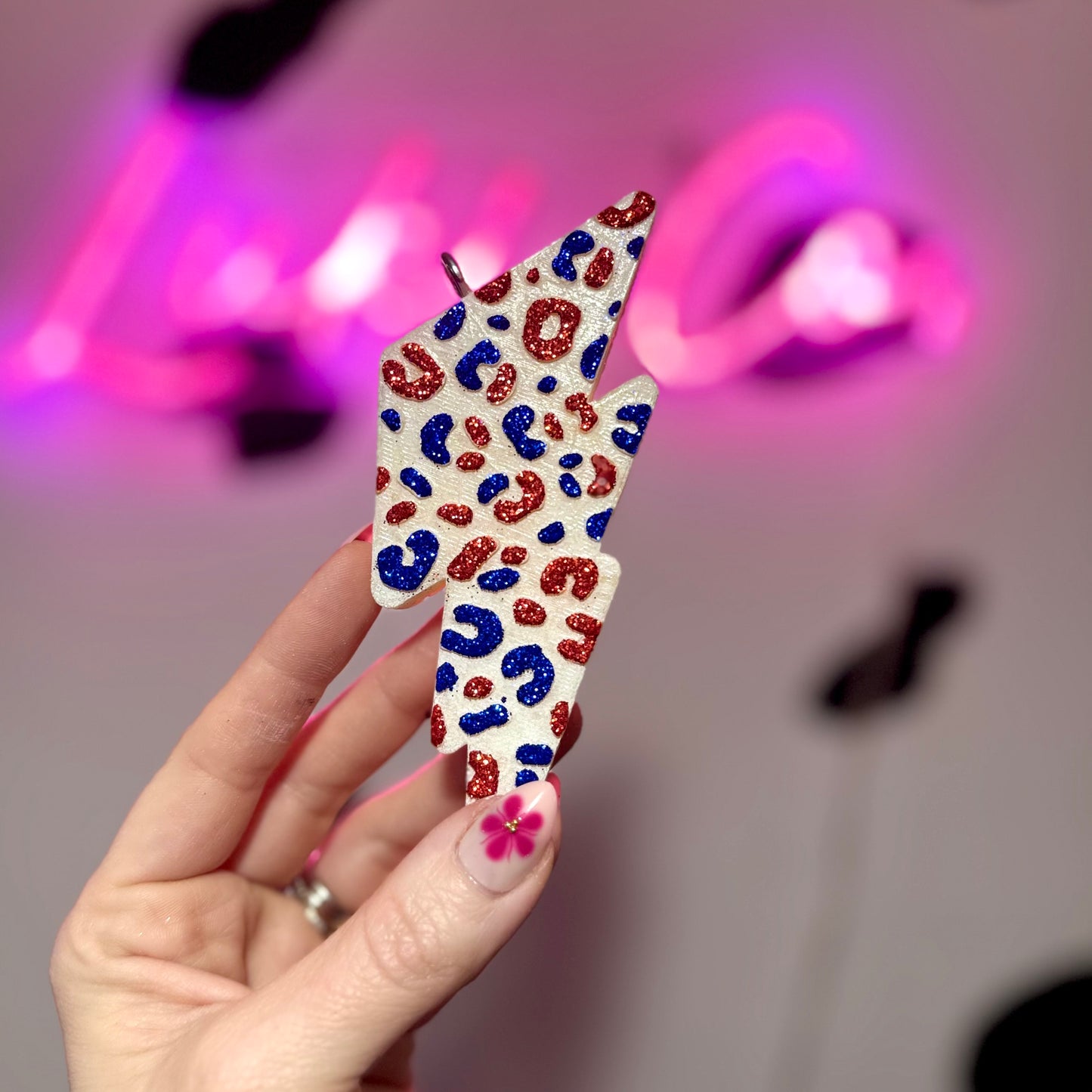 American Cheetah Lightning Bolt Car Freshie