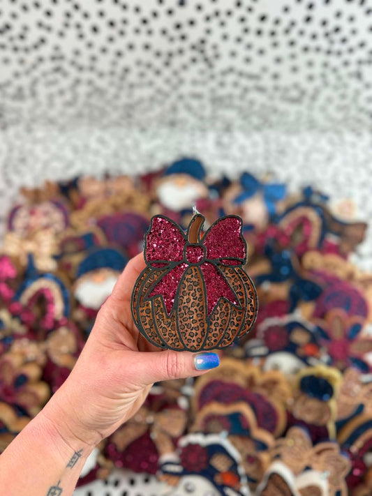 Cheetah Print Pumpkin Car Freshie