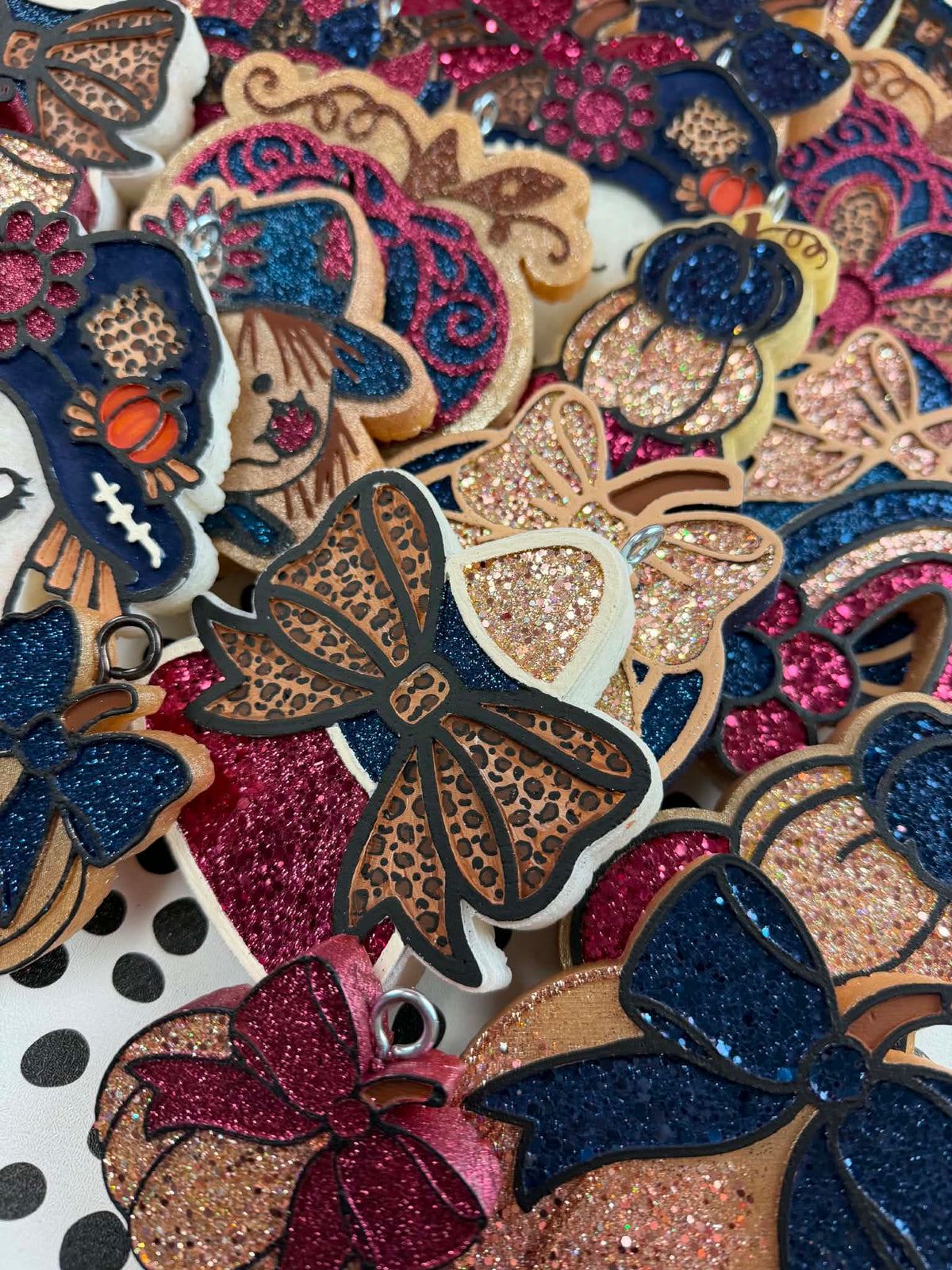 Fall Cheetah Daisy Car Freshie