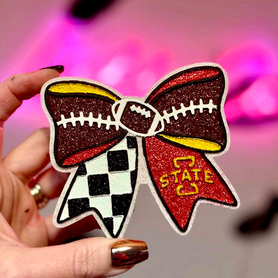 Iowa Football Bow Freshie