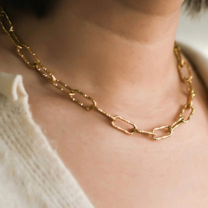 18k Gold Stainless Steel Necklace