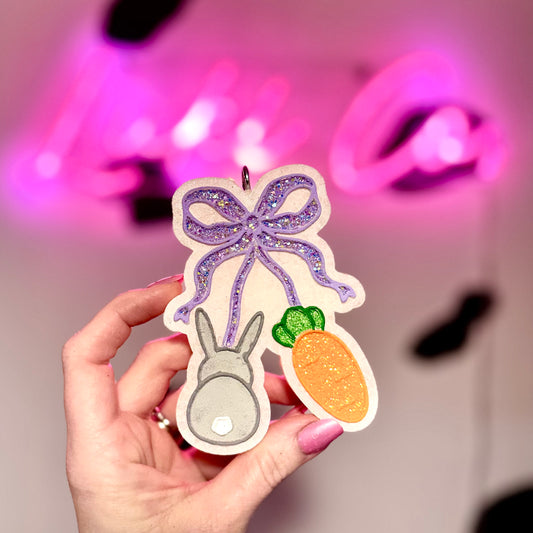 Bunny & Carrot Cherries  (Easter) Car Freshie