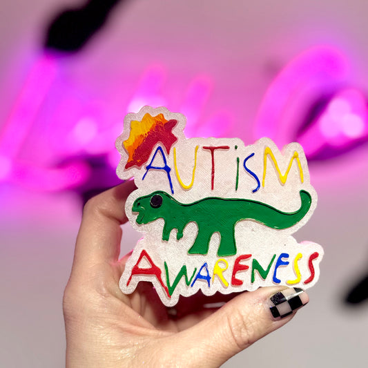 Krues Dino Autism Awareness Car Freshie