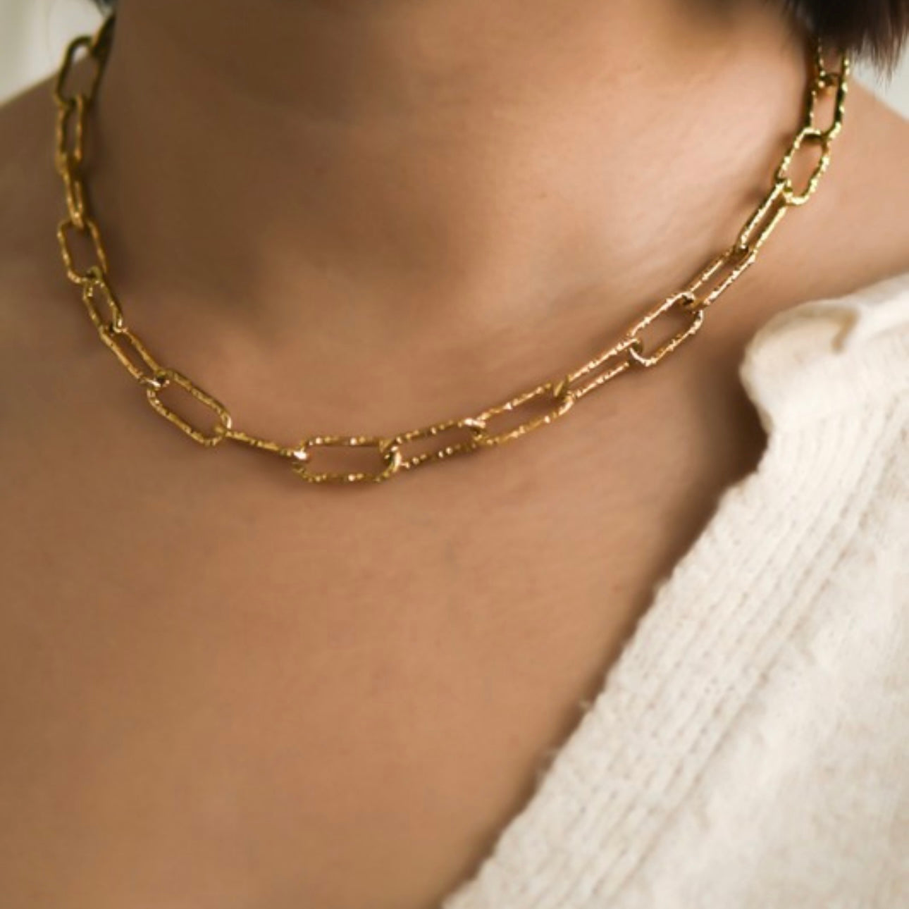 18k Gold Stainless Steel Necklace