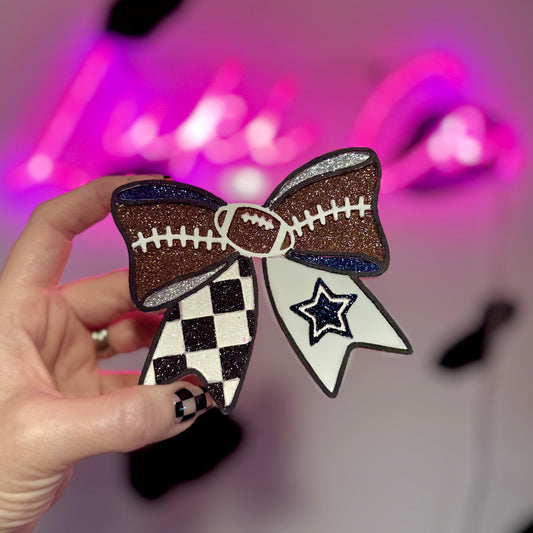 Football Bow - Cowboys Car Freshie