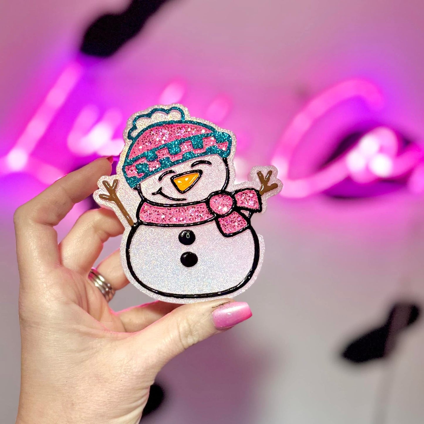 Candyland Snowman Car Freshie