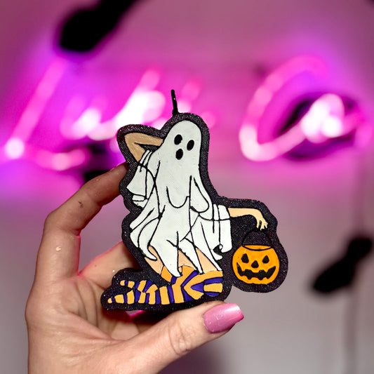 Pin Up Girl  Ghost  - Car Freshie