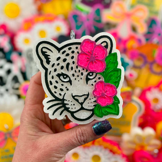 Hawaiian Leopard Car Freshie
