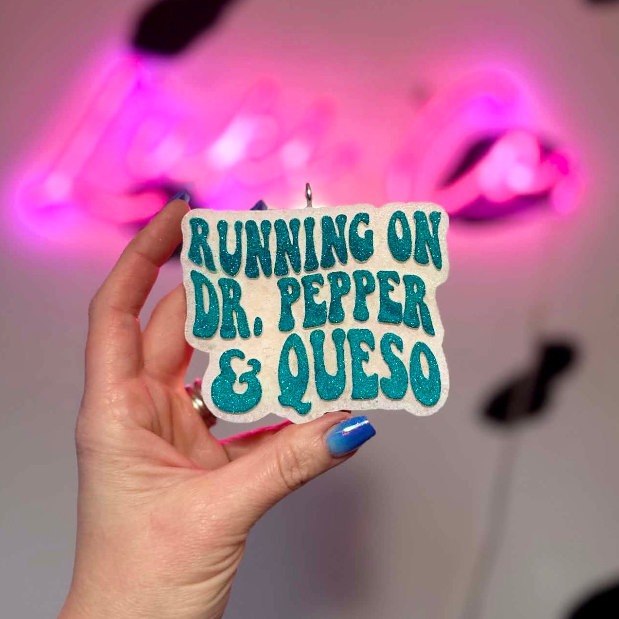 Running on Dr. Pepper Car Freshie