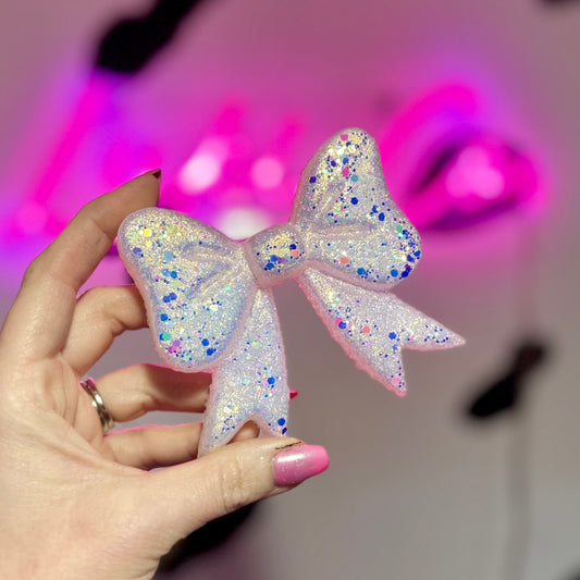 White Bow 3D- Car Freshie