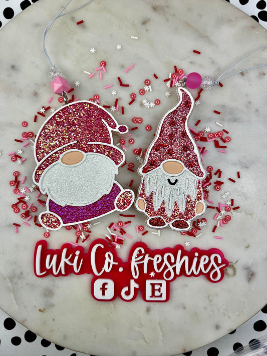 Valentine Gnome Car Freshie - Tall Hat