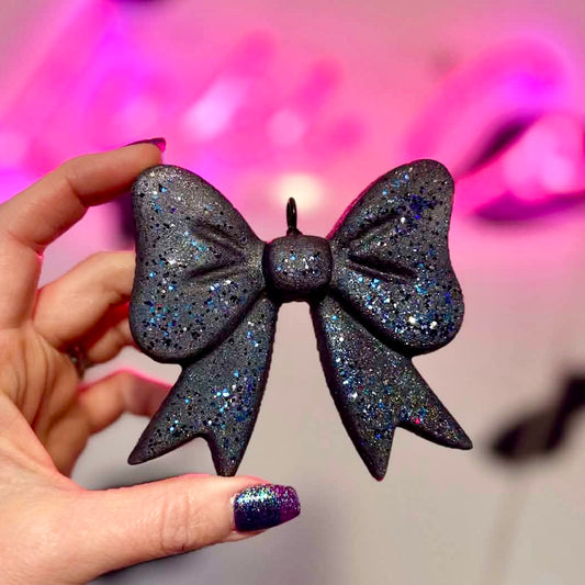 Black 3D Bow Car Freshie