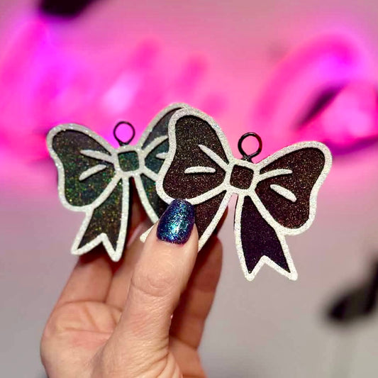 Black & White Bow Vent Clip Freshies