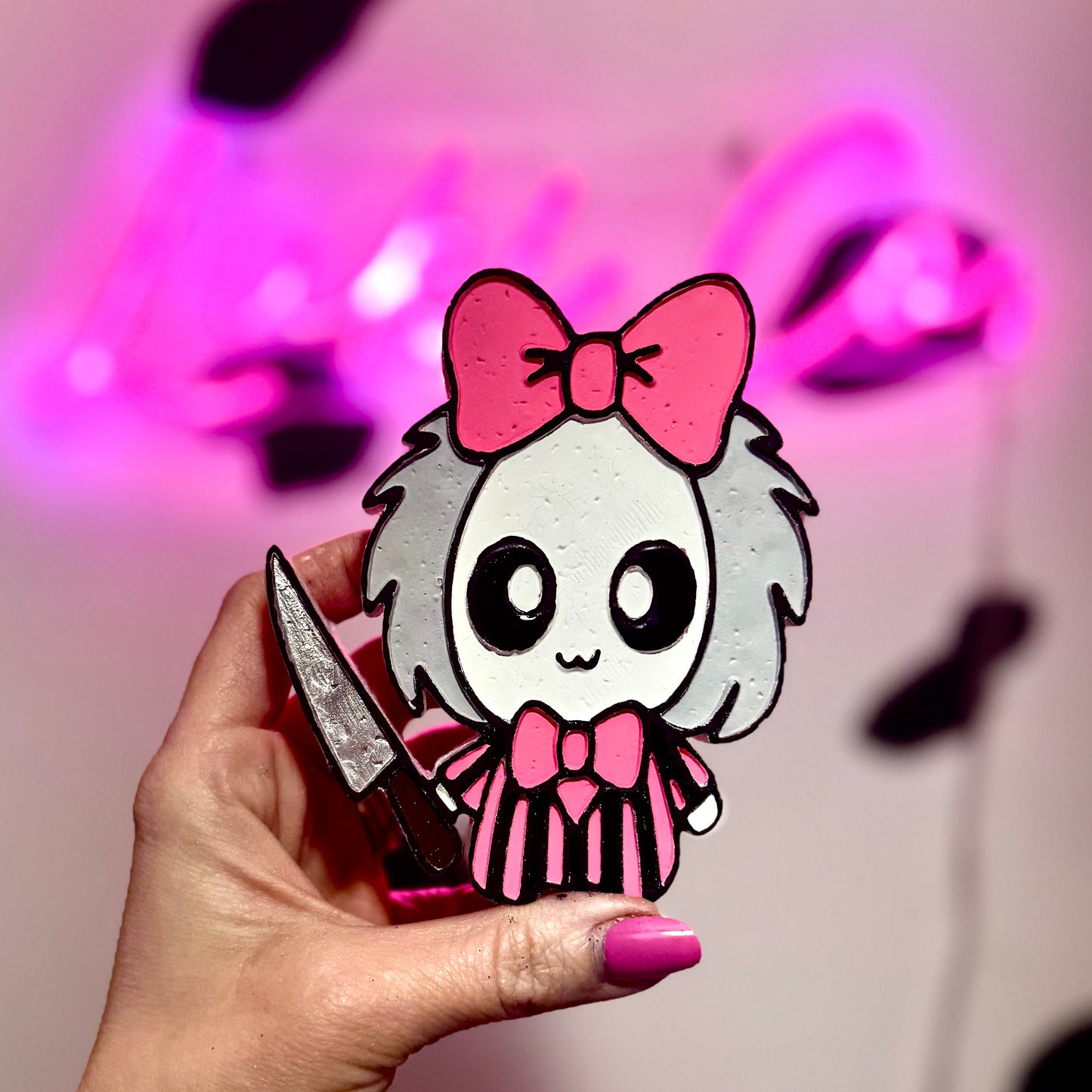 Baby Bow Beetlejuice  Horror Character Car Freshie