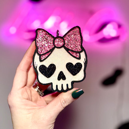 Valentine Skull Car Freshie
