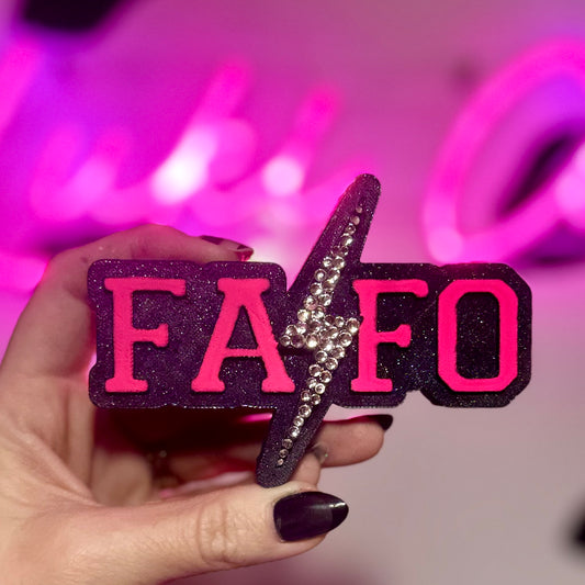 Rhinestone FAFO Car Freshie