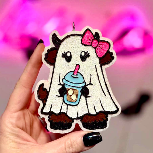 Ghost Cow Car Freshie