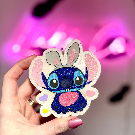 Stitch Easter Bunny Car Freshie
