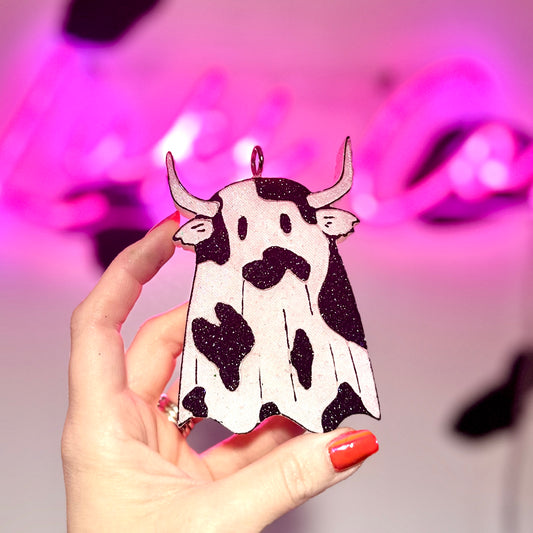 Ghost Cow Car Freshie