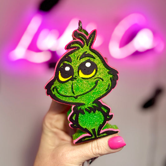 PINKMAS  Baby Grinch  Car Freshie