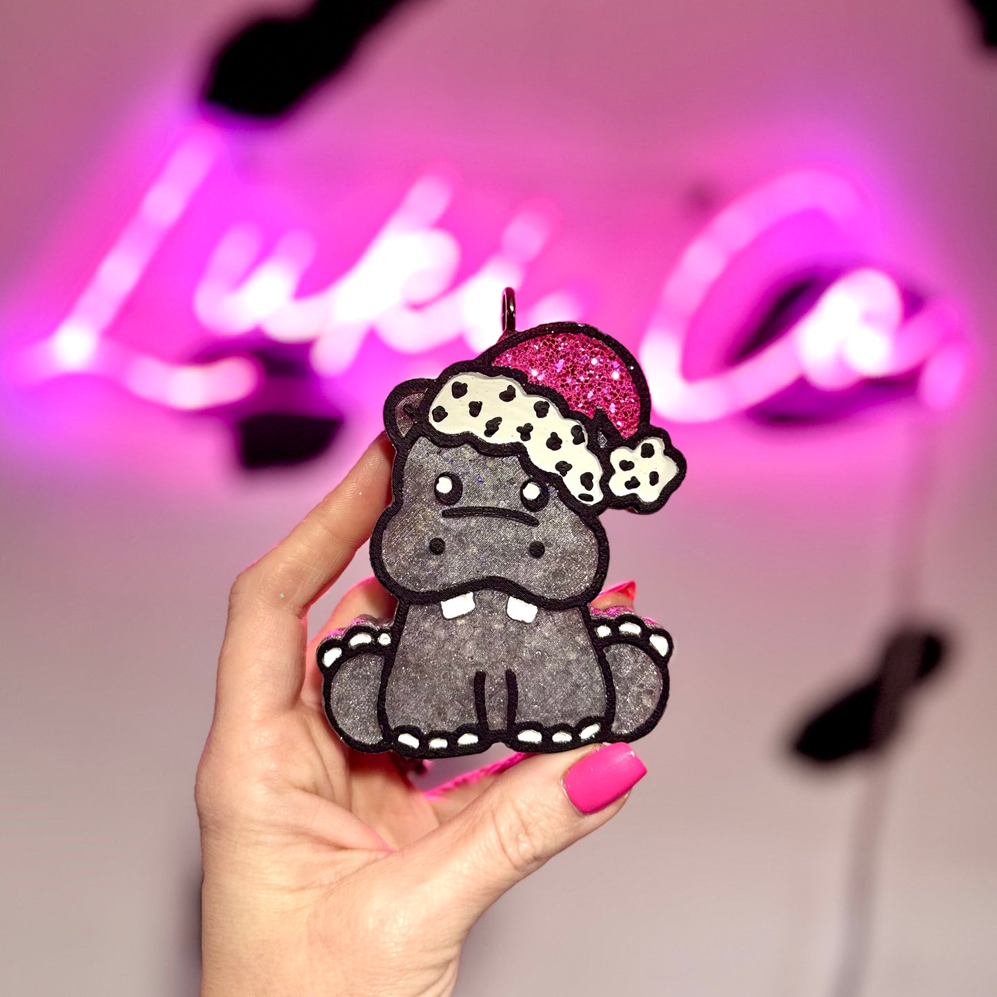 PINKMAS Hippo Car Freshie