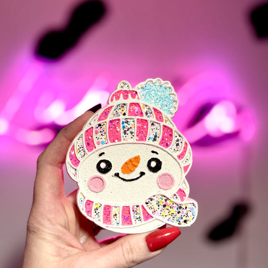 Pinkmas Cutie Snowman Car Freshie